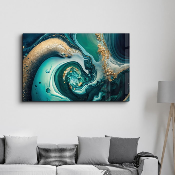 Wallity Pintura Decorativa de Vidrio Templado Multicolor 70 x 110 cm